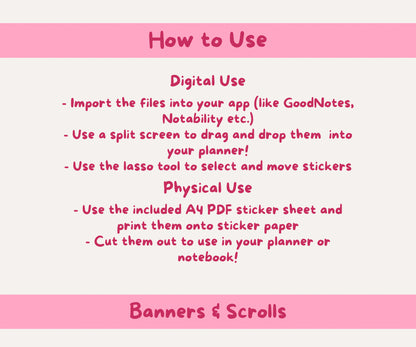 Pink Aesthetic Bookish & Coffee Digital Stickers | 15 Transparent Sticker PNGs