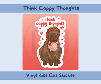 Think Cappy Thoughts Vinyl Kiss-Cut Stickers