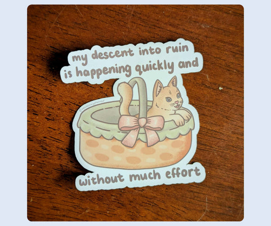 Descent Into Ruin Sticker