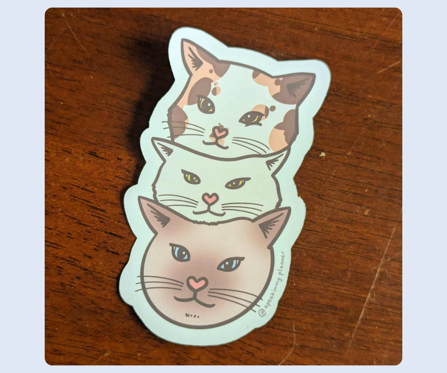Kawaii Cat Tower Sticker