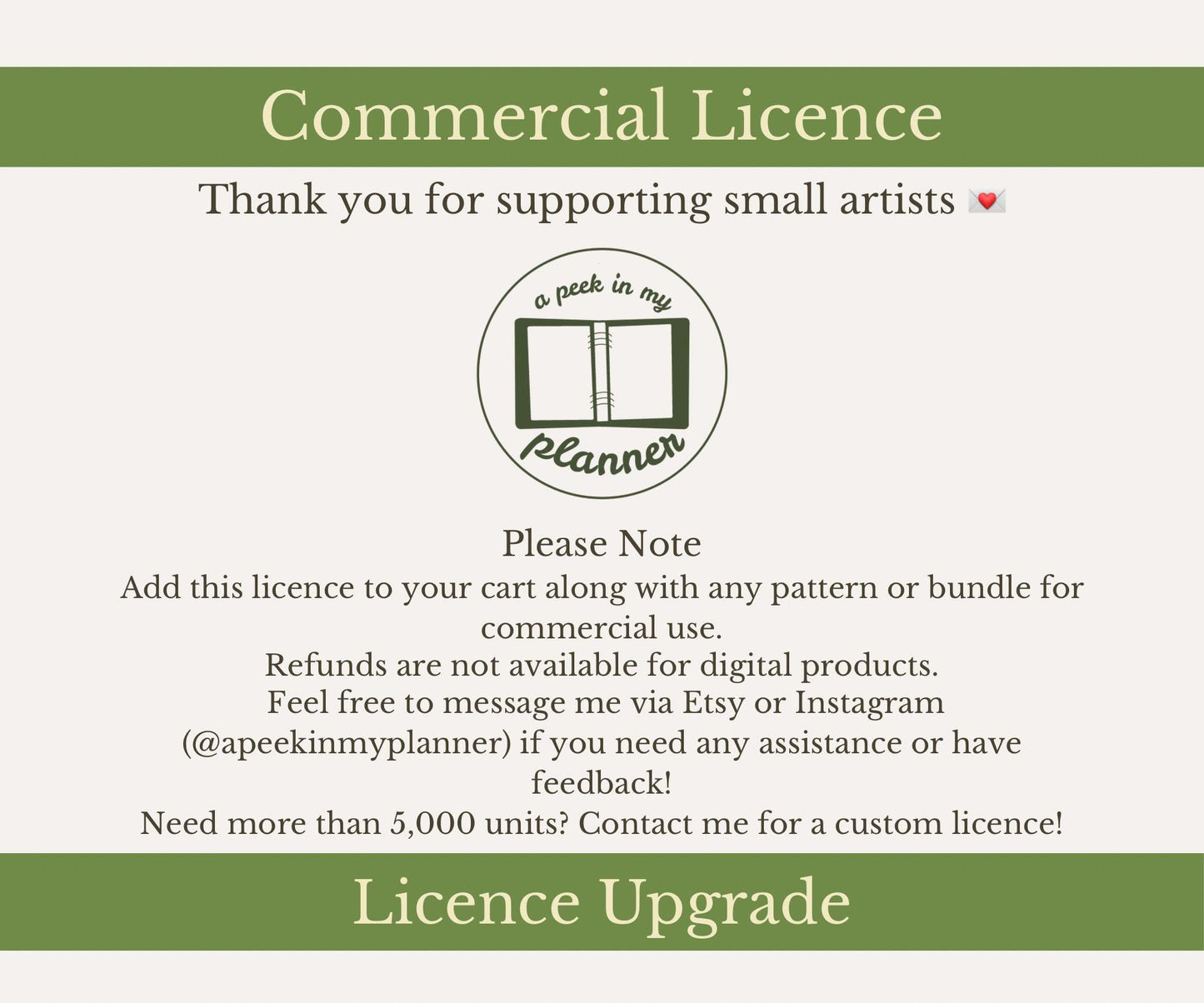 Commercial Licence | Upgrade Your Licence for Commercial & Print on Demand Use