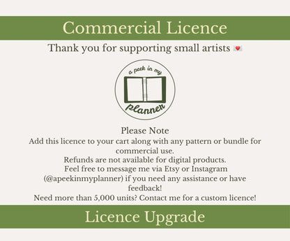 Commercial Licence | Upgrade Your Licence for Commercial & Print on Demand Use
