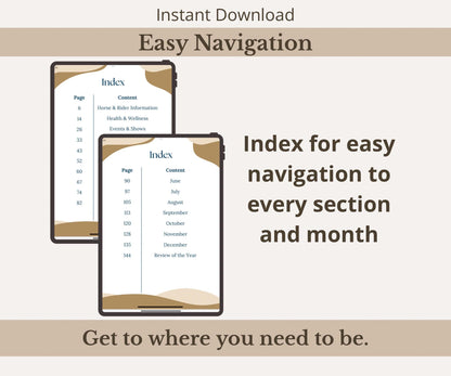 Complete 2025 Equestrian Journal | Digital & Printable | A4 or A5