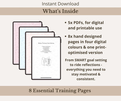 Horse Training Planner Bundle | Goal Setting & Ride Trackers