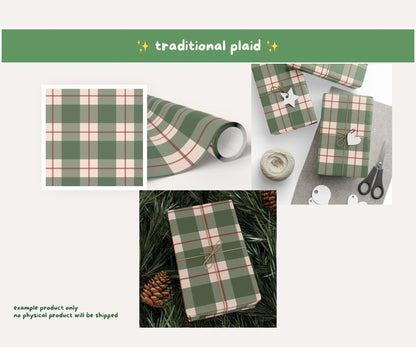 Plaid Tidings Seamless Pattern | Classic Christmas Plaid