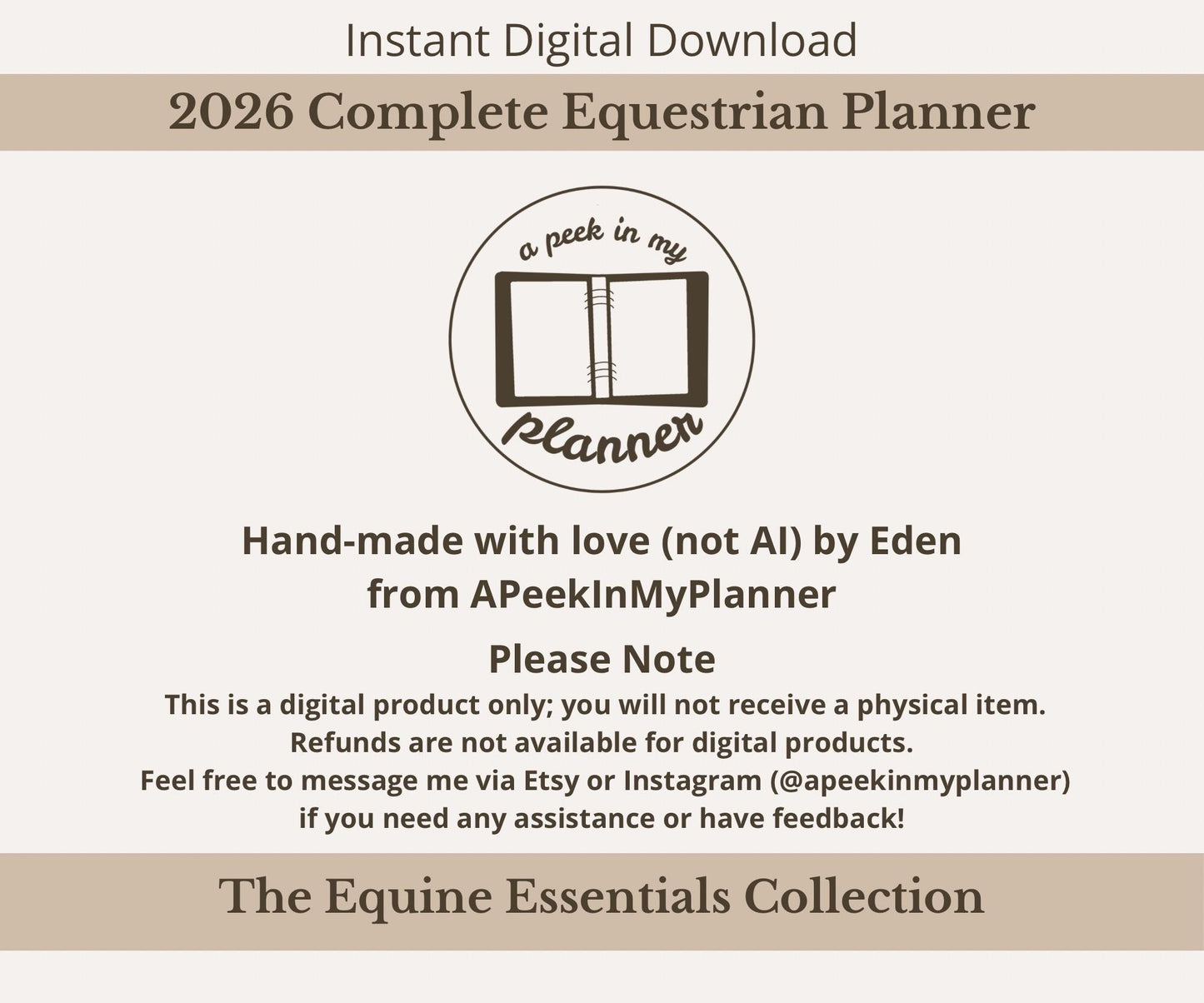 The 2026 Complete Equestrian Planner | Plan, Track & Reflect