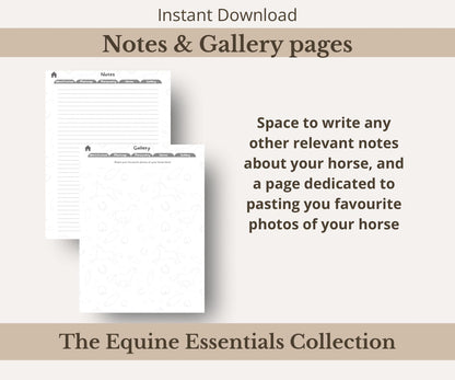 Comprehensive Horse Profile Bundle | Printable Equine Record Keeper