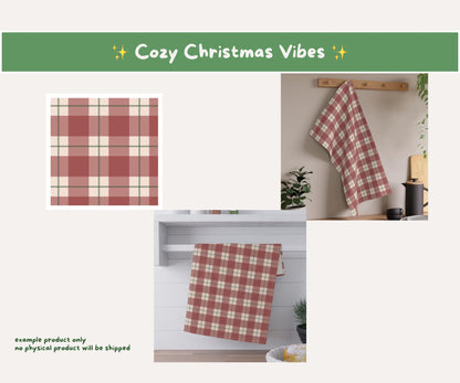 Plaid Tidings Seamless Pattern | Classic Christmas Plaid