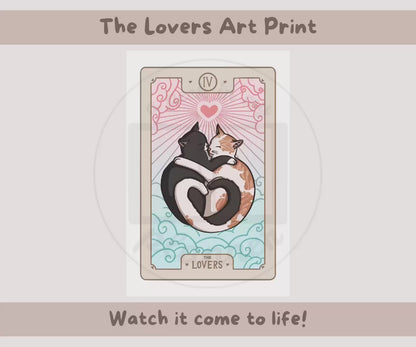 The Lovers Art Print | 6x4 or 12x8 Portrait