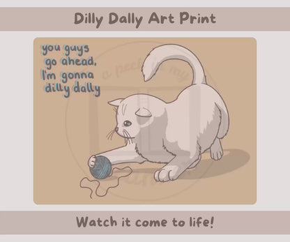 Dilly Dally Art Print | 6x4 or 12x8 Landscape