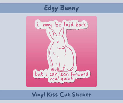 Edgy Bunny Vinyl Kiss-Cut Sticker